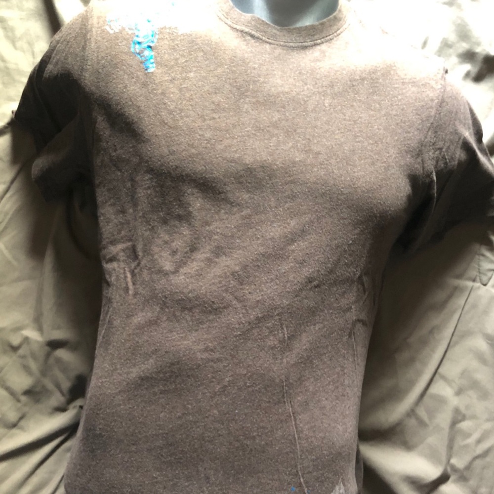 Express brown short sleeve small